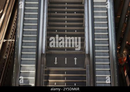 Escalator in a building Stock Photo