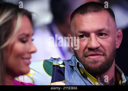 Conor McGregor in the stands at Wembley Stadium, London. Picture date