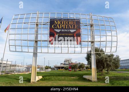 Rome, Italy, 21st Sep, 2024. Motori Capitale is a prestigious show dedicated to historic motoring that recalls the interest and passion for historic or vintage motorized vehicles, including cars, motorcycles, trucks, buses and other forms of transportation dating back to years gone by. Event at the Nuova Fiera di Roma complex in Rome, Italy. Credit: Brad Sterling/Alamy Live News Stock Photo