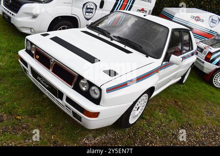 Beesd, the Netherlands - September 13, 2024: a Lancia Delta HF Integrale Evoluzione Martini 5 Stock Photo