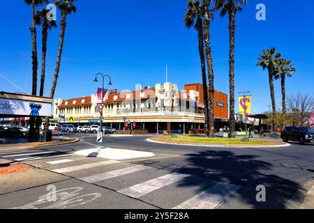 Mildura country town centre, Mildura, Northwest Victoria,  Australia Stock Photo