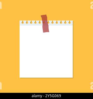 Paper sheet icon set in flat style. Note paper pieces vector illustration on isolated background. Sheets of note papers sign business concept. Stock Vector