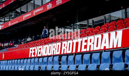 ROTTERDAM, Netherlands. 22nd Sep, 2024. football, Stadium De Kuip, Dutch eredivisie, season 2024/2025, during the match Feyenoord - NAC, Stadiumoverview Credit: Pro Shots/Alamy Live News Stock Photo