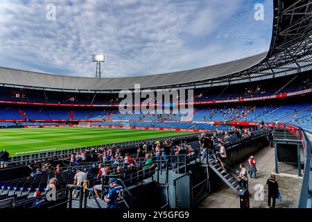 ROTTERDAM, Netherlands. 22nd Sep, 2024. football, Stadium De Kuip, Dutch eredivisie, season 2024/2025, during the match Feyenoord - NAC, Stadiumoverview Credit: Pro Shots/Alamy Live News Stock Photo