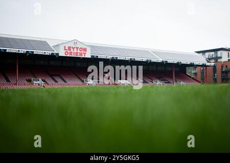 London, UK. 22nd Sep, 2024. London, England, September 22 2024: Stadium before the Womens Super League game between Tottenham Hotspur and Crystal Palace at Brisbane Road in London, England. (Pedro Porru/SPP) Credit: SPP Sport Press Photo. /Alamy Live News Stock Photo