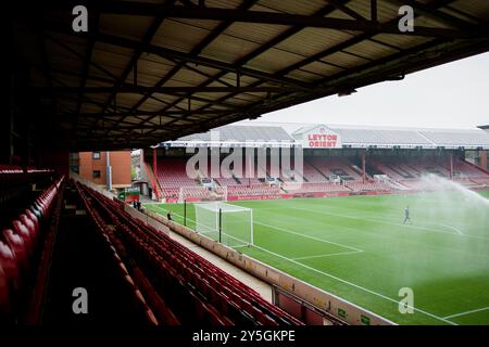 London, UK. 22nd Sep, 2024. London, England, September 22 2024: Stadium before the Womens Super League game between Tottenham Hotspur and Crystal Palace at Brisbane Road in London, England. (Pedro Porru/SPP) Credit: SPP Sport Press Photo. /Alamy Live News Stock Photo