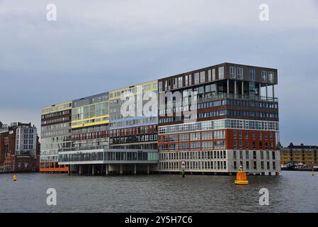 Amsterdam, Netherlands. August 22, 2024. The westerdok at the IJ in Amsterdam. High quality photo Stock Photo