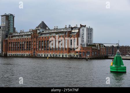 Amsterdam, Netherlands. August 22, 2024. The westerdok at the IJ in Amsterdam. High quality photo Stock Photo