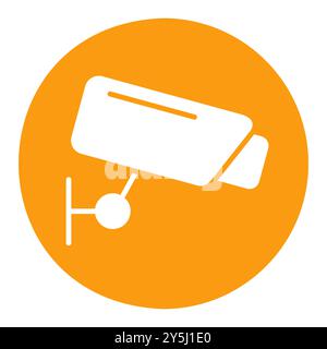 Cctv camera vector icon on white background. Security sign. Graph symbol for your web site design, logo, app, UI Stock Vector