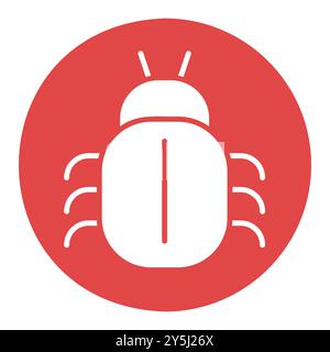 Software or program bug vector icon. Security sign. Graph symbol for your web site design, logo, app, UI Stock Vector