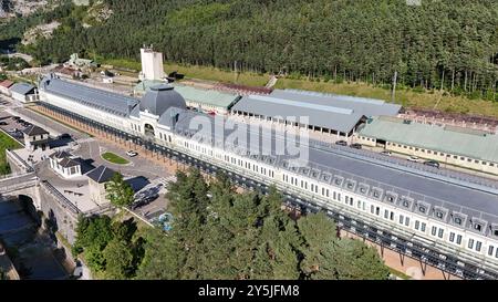 10/09/2024 Canfranc Estación, a Royal Hideaway Hotel, C. Huesca, 22880 Canfranc-Estación, Huesca, Spain Stock Photo