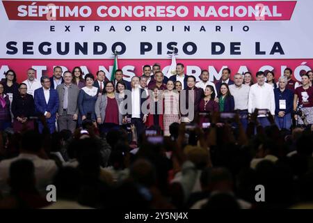 Mexico City, Mexico City, Mexico. 22nd Sep, 2024. Official photo of the MORENA party during the Seventh National Congress to renew the party's leadership. (Credit Image: © Luis E Salgado/ZUMA Press Wire) EDITORIAL USAGE ONLY! Not for Commercial USAGE! Stock Photo