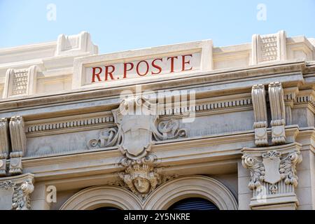 Messina Sicily Italy,Piazza Antonello,Corso Cavour,outside exterior,Post Office & Telegraph Building,Palazzo Mariani former Palazzo delle Poste e Tele Stock Photo