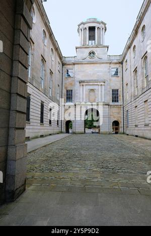 King's Inns courtyard on Henrietta Street in Dublin, Ireland; the Irish professional associations for barristers, law library, registry of deeds. Stock Photo