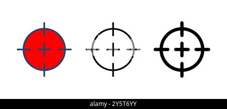 Target icon vector. goal icon vector. target marketing icon vector Stock Vector