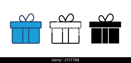 Gift icon vector. gift vector icon. birthday gift Stock Vector