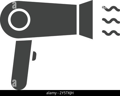 Hairdryer icon vector image. Suitable for mobile application web application and print media. Stock Vector