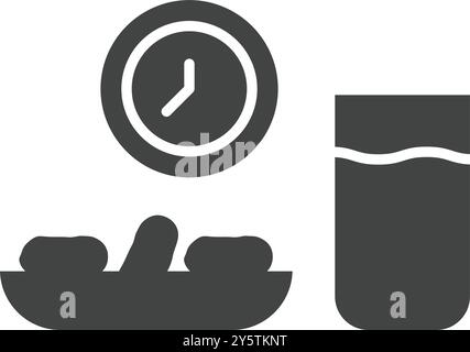 Iftar icon vector image. Suitable for mobile application web application and print media. Stock Vector