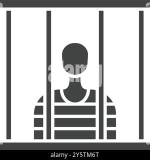 Jail icon vector image. Suitable for mobile application web application and print media. Stock Vector