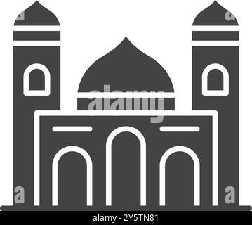 Mosque icon vector image. Suitable for mobile application web application and print media. Stock Vector