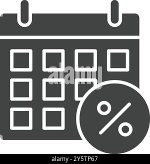 Payday Loan icon vector image. Suitable for mobile application web application and print media. Stock Vector