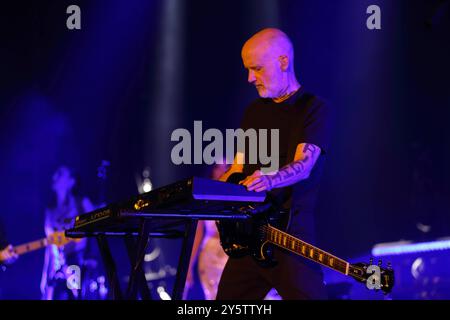 Richard Melville Hall alias Moby bei einem Konzert im Velodrom in Berlin, 22. September 2024. Moby Konzert Berlin *** Richard Melville Hall aka Moby at a concert at the Velodrom in Berlin, September 22, 2024 Moby concert Berlin Stock Photo