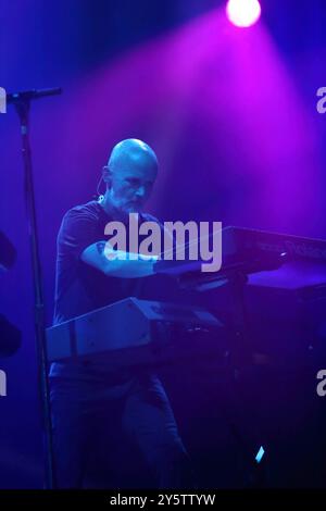 Richard Melville Hall alias Moby bei einem Konzert im Velodrom in Berlin, 22. September 2024. Moby Konzert Berlin *** Richard Melville Hall aka Moby at a concert at the Velodrom in Berlin, September 22, 2024 Moby concert Berlin Stock Photo