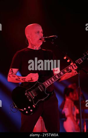 Richard Melville Hall alias Moby bei einem Konzert im Velodrom in Berlin, 22. September 2024. Moby Konzert Berlin *** Richard Melville Hall aka Moby at a concert at the Velodrom in Berlin, September 22, 2024 Moby concert Berlin Stock Photo