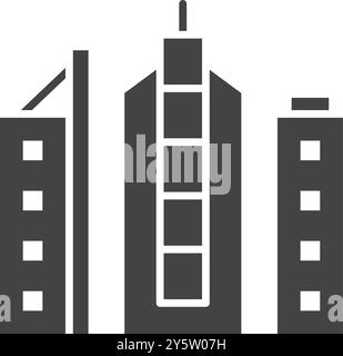 Times Square icon vector image. Suitable for mobile application web application and print media. Stock Vector