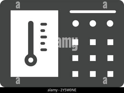 Thermostat icon vector image. Suitable for mobile application web application and print media. Stock Vector