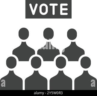 Voters icon vector image. Suitable for mobile application web application and print media. Stock Vector