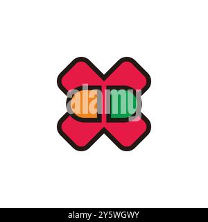 drug forbid outline symbol icon vector Stock Vector
