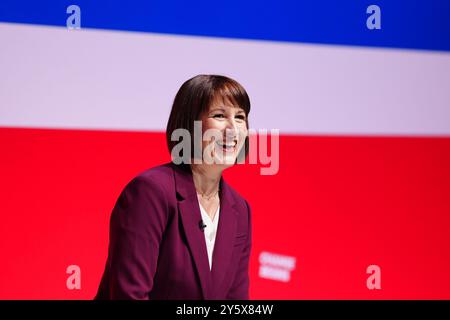 Chancellor of the Exchequer Rachel Reeves during the Labour Party Conference at the ACC Liverpool. Picture date: Monday September 23, 2024. Stock Photo
