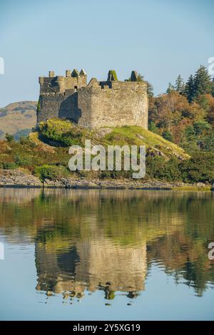 Tioram Castle, Loch Moidart, Lochaber, Scotland, UK Stock Photo