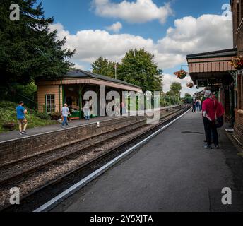 Ropley station home of the Watercress line engineering works . Stock Photo