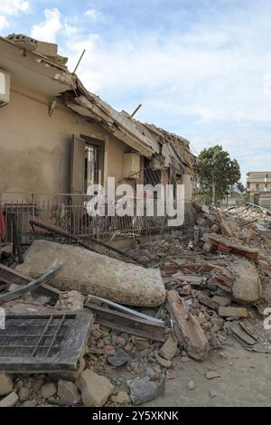 The site of a building collapse in Saviano, in the district of Naples ...