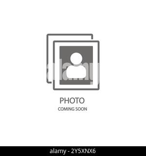 Image coming soon. no picture, no video available vector illustration Stock Vector