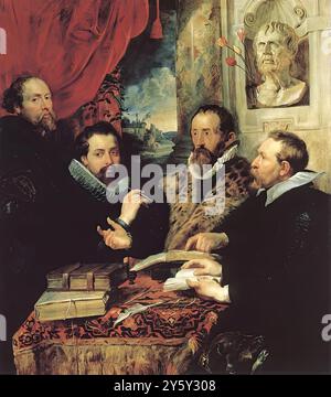 The Four Philosophers is an oil painting on panel painted in 1611–12 by ...