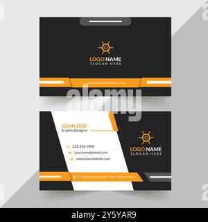 Corporate Business Card Design Stock Vector