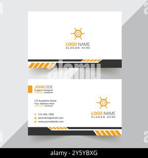 Corporate Business Card Design Stock Vector