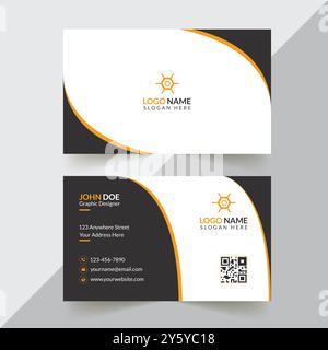 Corporate Business Card Design Stock Vector