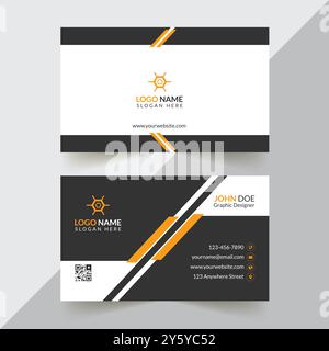 Corporate Business Card Design Stock Vector