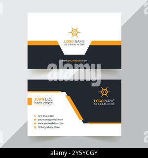 Corporate Business Card Design Stock Vector