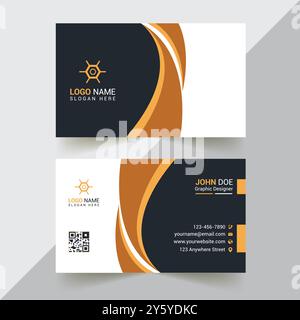 Corporate Business Card Design Stock Vector