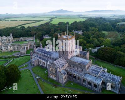 St David's Cathedral. Pembrokeshire, Wales, UK. Stock Photo