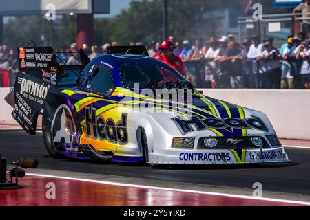 Concord, Nc, USA. 22nd Sep, 2024. BLAKE ALEXANDER (USA) of Charlotte, North Carolina makes a run at zMAX Dragway during the Carolina Nationals in Concord, NC. (Credit Image: © Walter G. Arce Sr./ASP via ZUMA Press Wire) EDITORIAL USAGE ONLY! Not for Commercial USAGE! Stock Photo