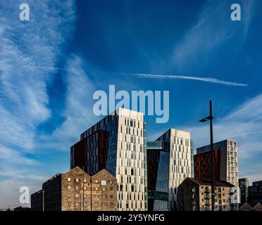 The Google Complex in the Bolands Mills building in Grand Canal Square, Dublin, Ireland. Stock Photo