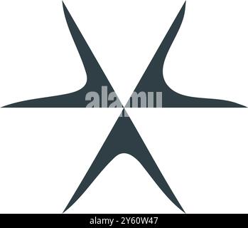 Modern geometric shape. Minimalist abstract figure, brutalist 3D basic shape and line, minimal modern simple forms. Vector icon. Bauhaus and y2k poste Stock Vector