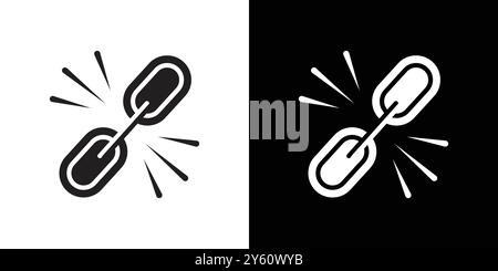 Backlink icon vector logo set collection or bundle pack group Stock Vector