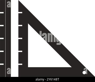 Ruler vector icon illustration symbol design Stock Vector